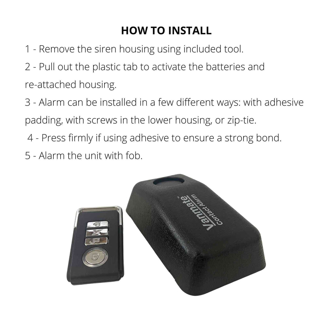 Vanmate contact alarm instructions 