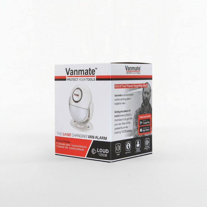 Vanmate motion alarm box packaging