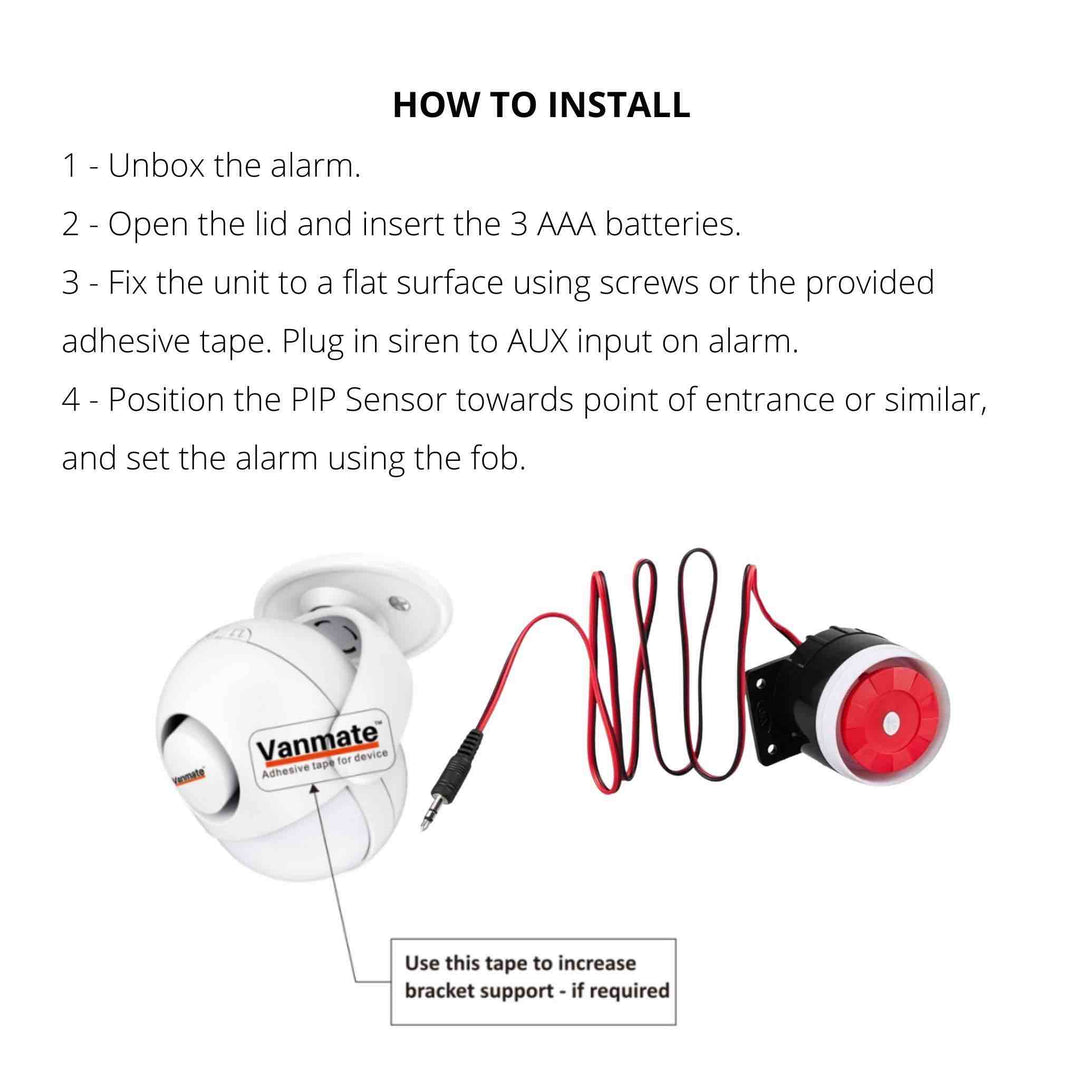 motion alarm siren from vanmate