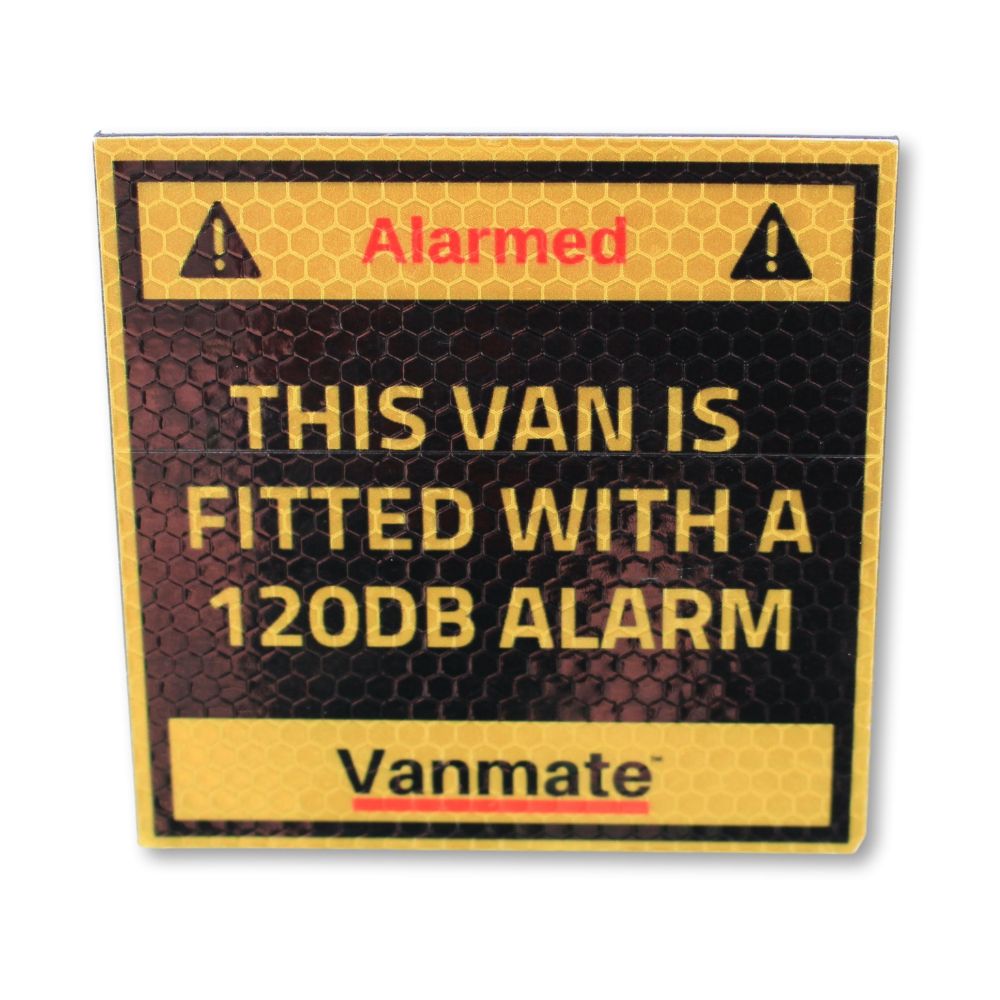 Van Alarm Sticker for van from Vanmate